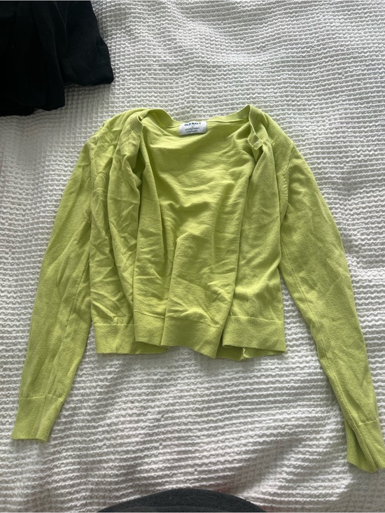 Old Navy Sweaters - Old Navy Bright Lime Open-Front Women's Cardigan Sweater